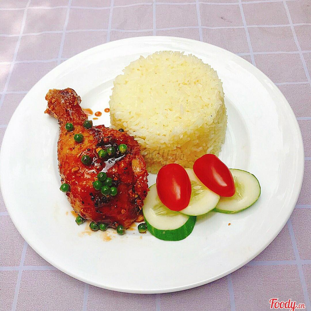 com-ga-sot-tieu-xanh-nho-mini