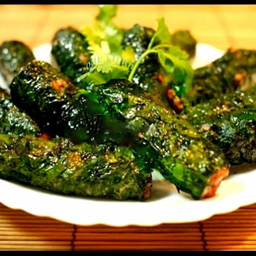 com-thit-cuon-la-lot