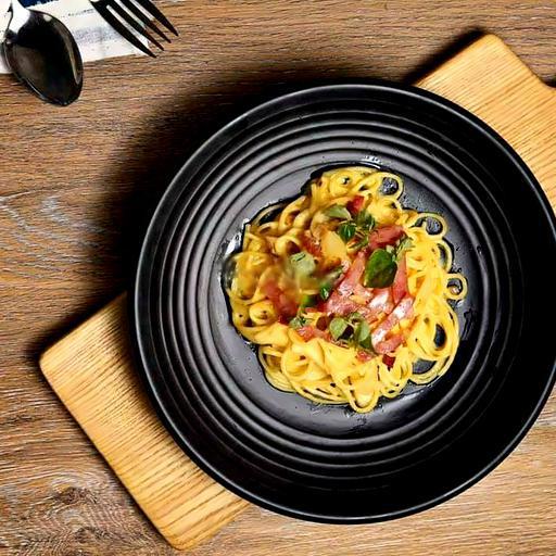 spaghetti-sot-kem-nam-thit-xong-khoi