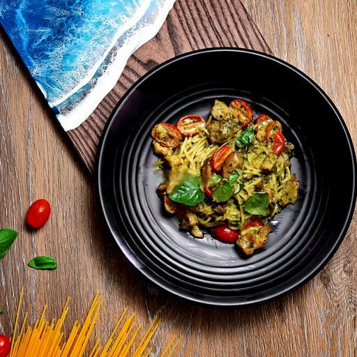 spaghetti-ga-nuong-sot-pesto