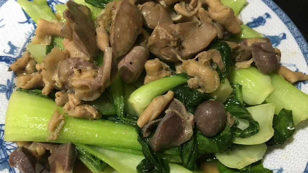 com-long-ga-xao-cai-xanh