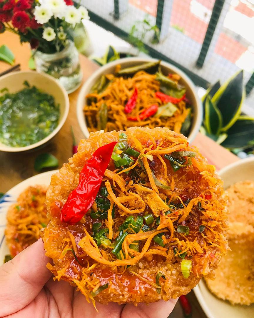 com-chay-mo-hanh-kho-ga