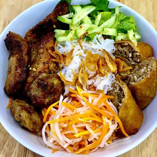 bun-thit-nuong-cha-gio