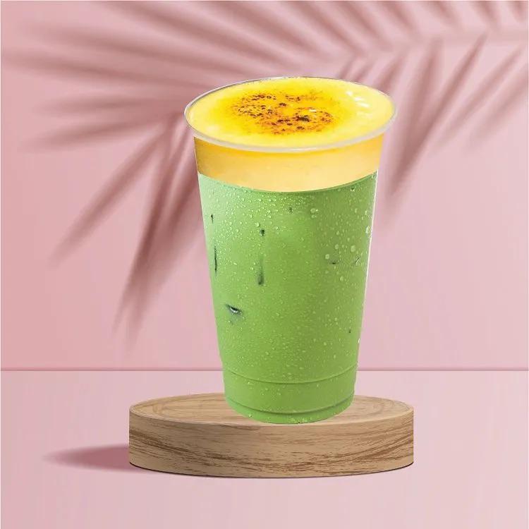 tra-sua-matcha-kem-trung-khe