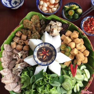 combo-2-bun-au-thit-luoc-nem-doi-ran-gion