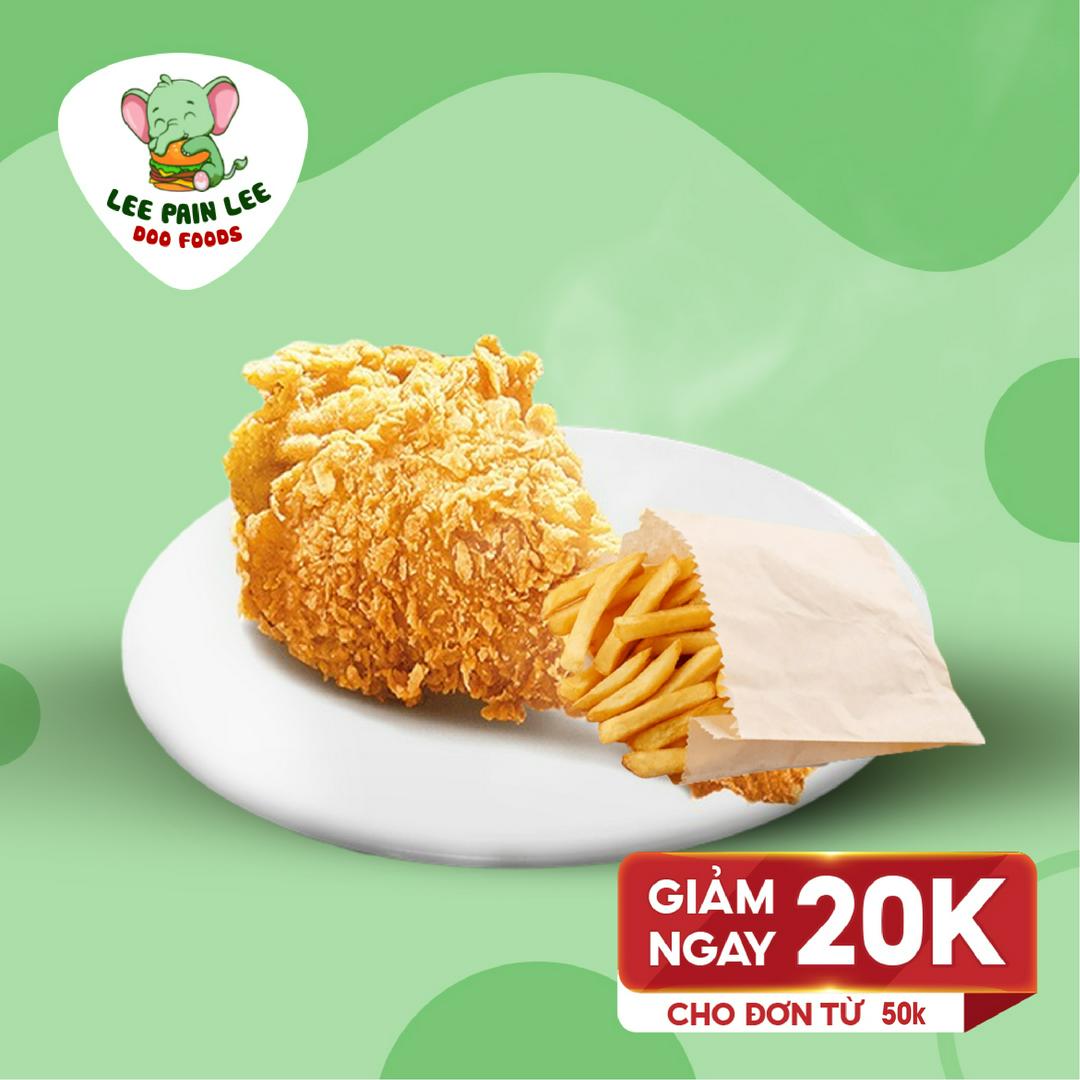 Combo đùi gà + KHoai tây chiên