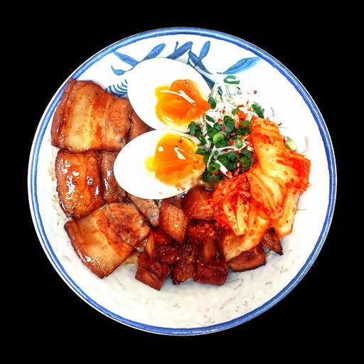 com-chashu-kimchi-trung-ngam