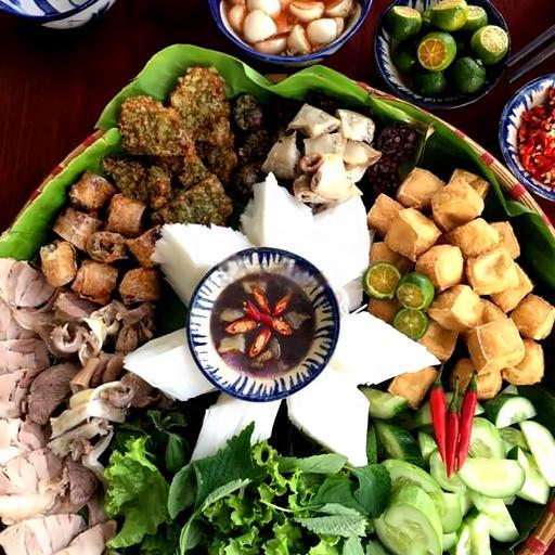 combo-6-bun-au-thit-luoc-cha-nem