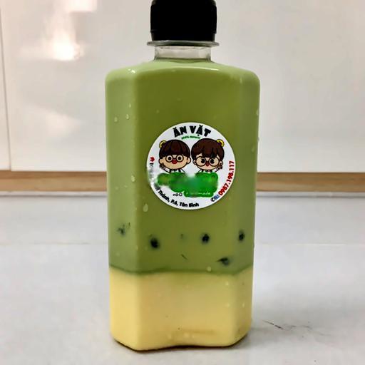 tra-sua-tran-chau-thai-xanh-panna-cotta-chai-330-ml