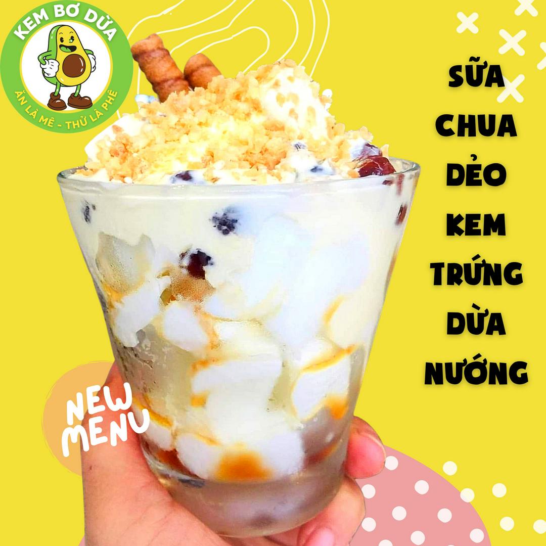 sua-chua-deo-kem-trung-dua-nuong