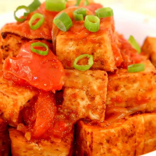 fried-tofu-with-tomato