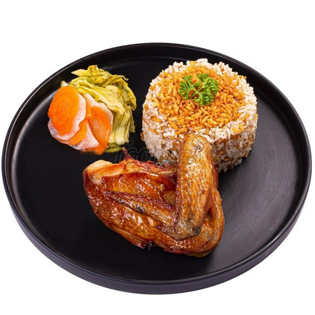 com-chien-lop-bop-voi-canh-ga-xoi-mo