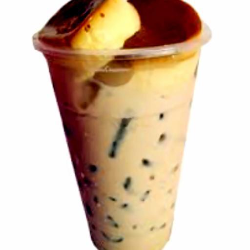 tra-sua-truyen-thong-ly-lon-kem-thach-tran-chau-va-banh-flan