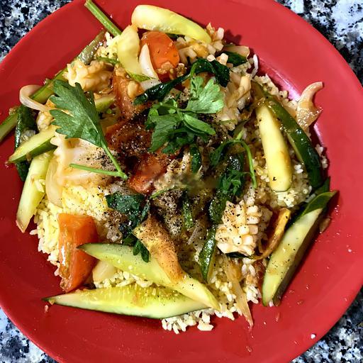 com-chien-muc-xao-dua-leo