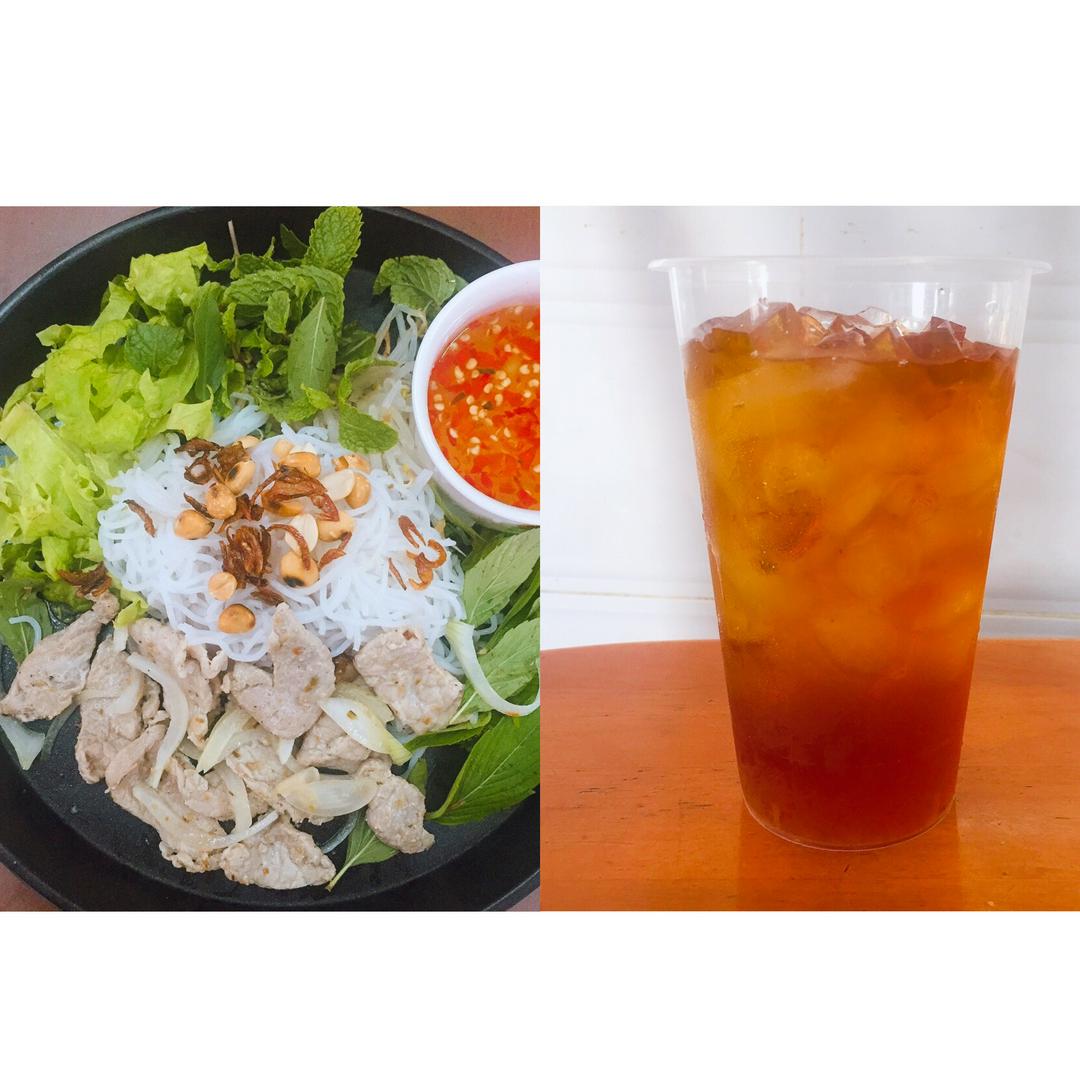 combo-bun-thit-xao-phan-nuoc-tu-chon