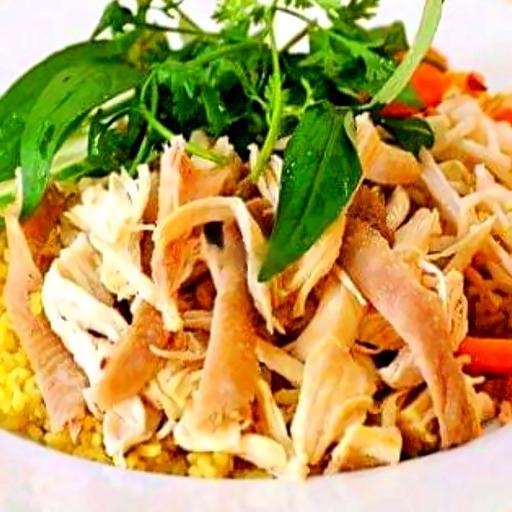 com-chien-ga-xe-mam-chua-ngot