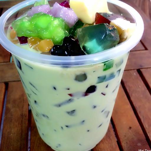 tra-sua-thai-xanh-1-lit