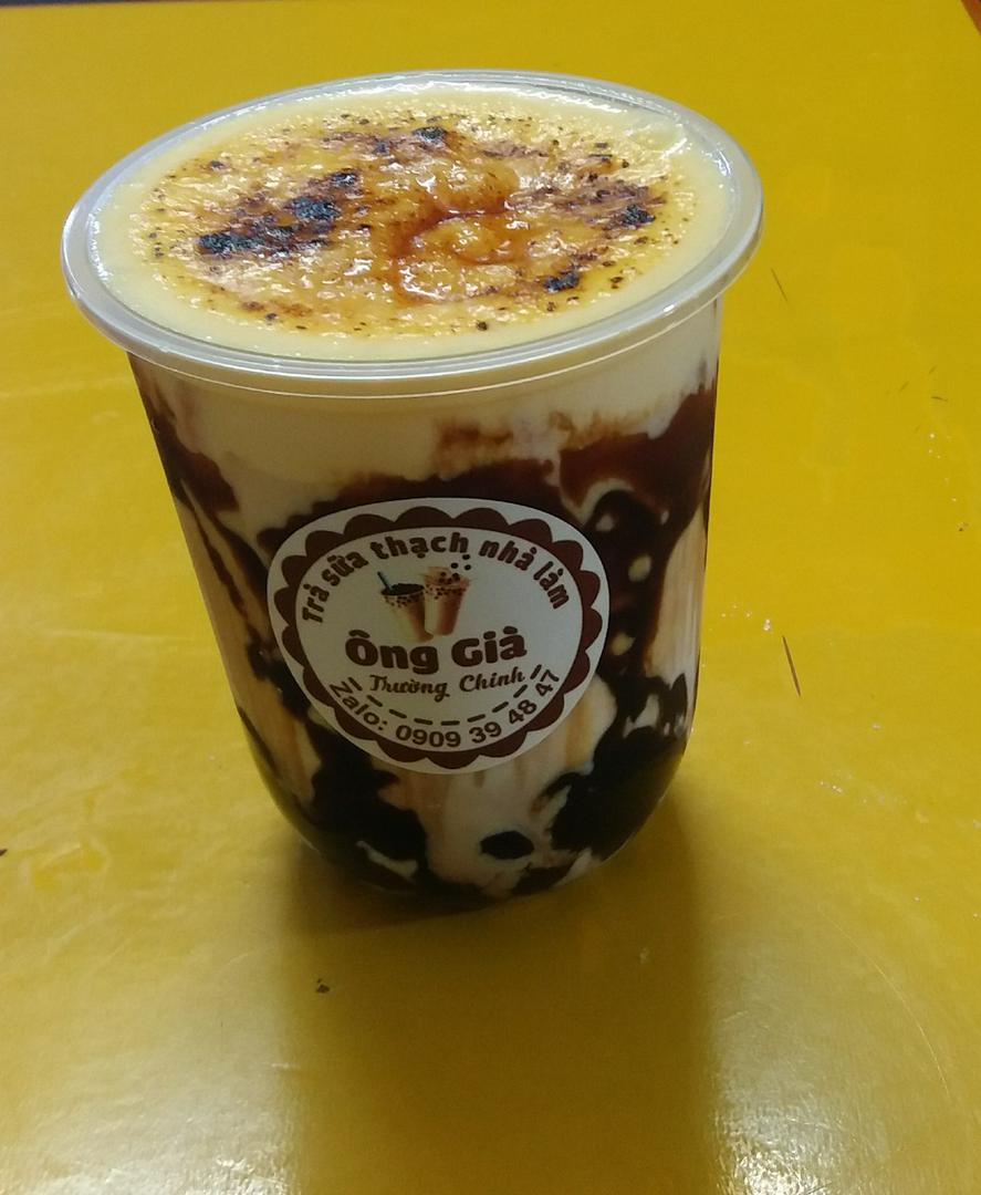 sua-tuoi-uong-nau-kem-trung-nuong