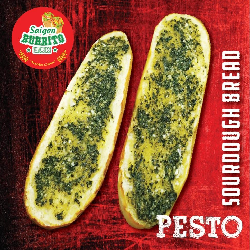 Bánh Mì Nguyên Cám Men Chua Sốt Quế Tây | Pesto Sourdough Whole Wheat Bread