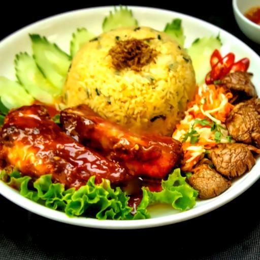 com-chien-suon-xao-chua-ngot