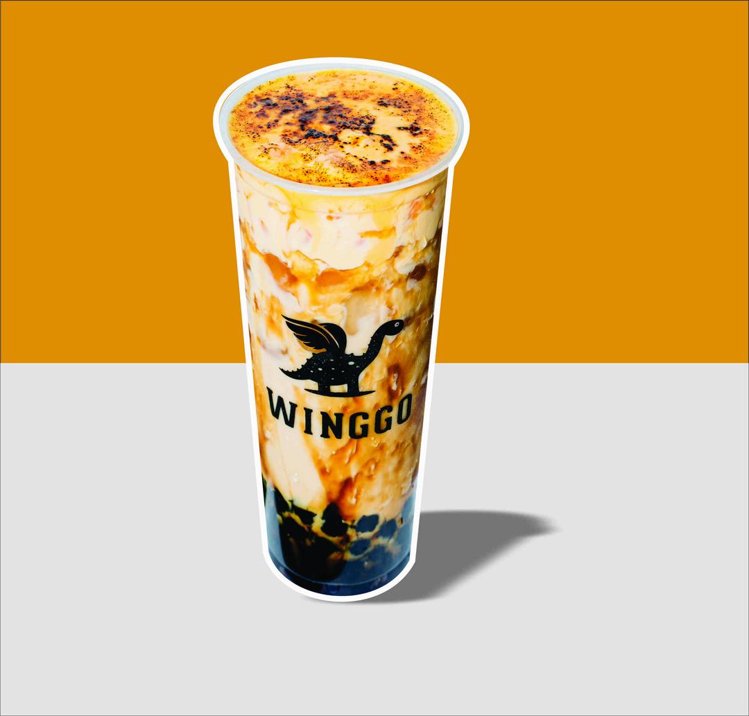 tra-sua-kem-trung-nuong