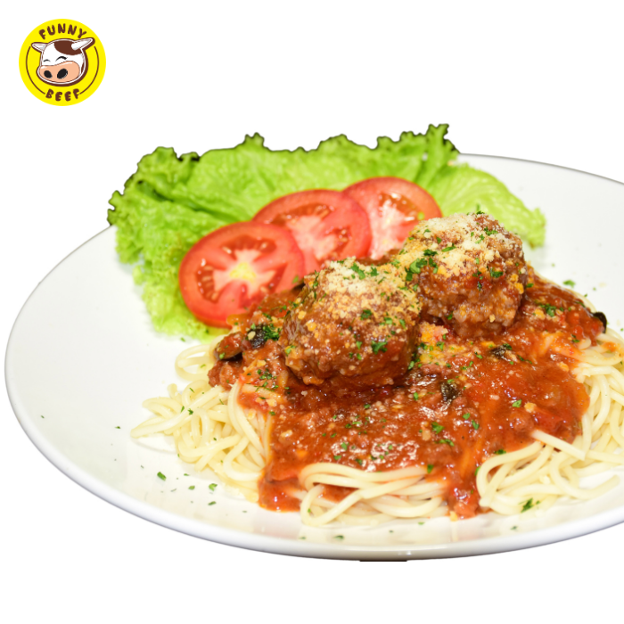 mi-y-vi-ot-chuong-2-vien-bo-spaghetti-with-bell-pepper-2-beef-ball