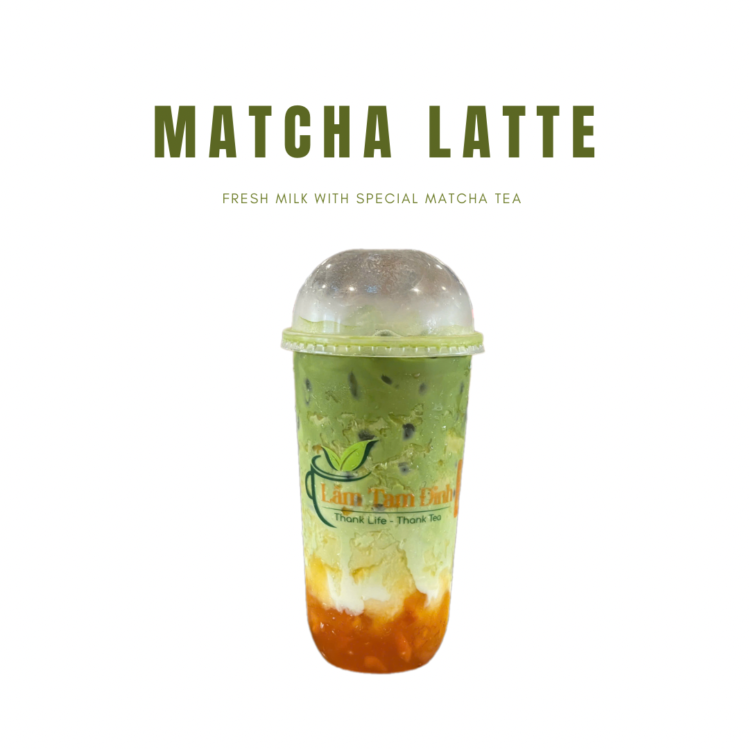 Matcha Latte Đào