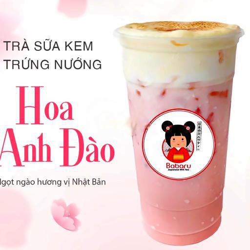 tra-sua-hoa-anh-ao-kem-trung-nuong