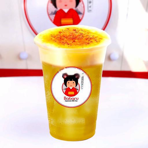 tra-xanh-kem-trung-nuong