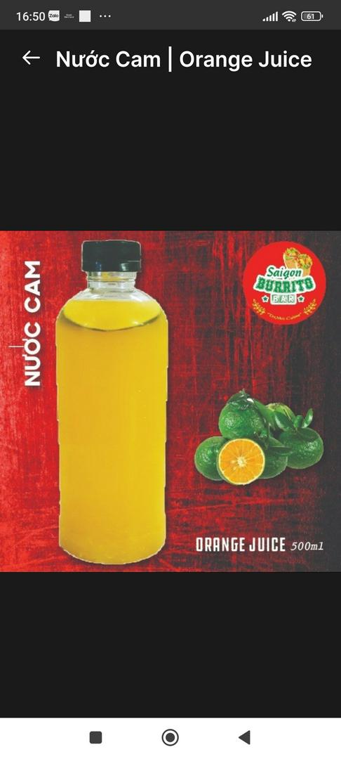 Nước Cam | Orange Juice