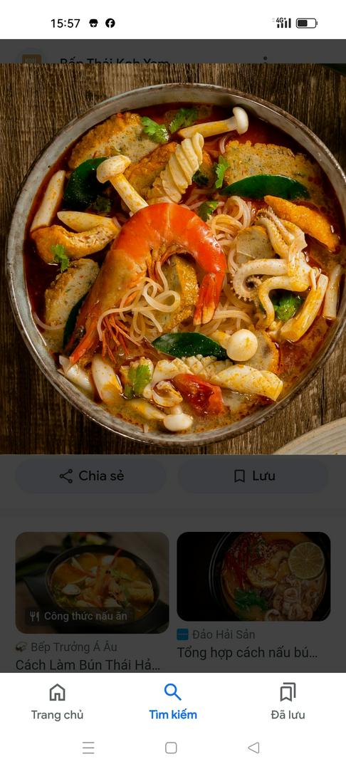 bún thái hải sản 