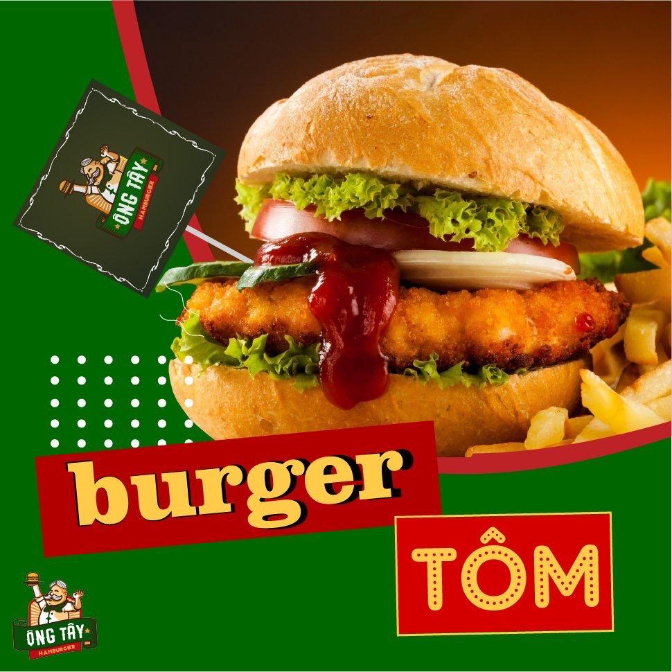 Burger Tôm + Trứng