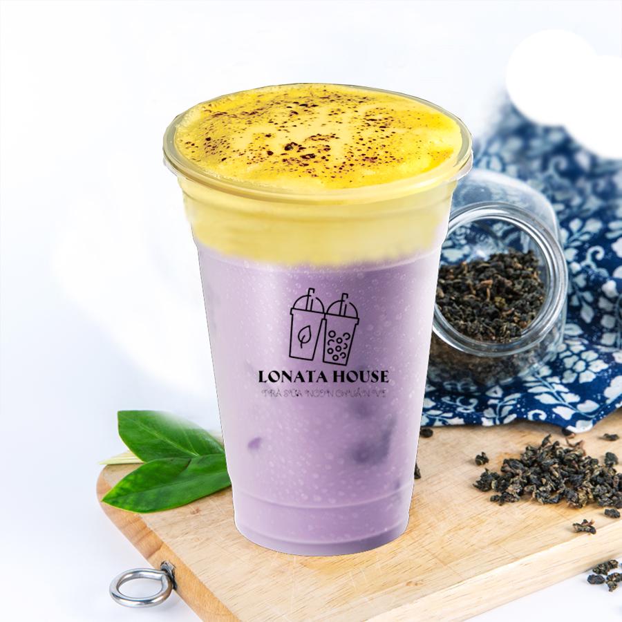 tra-sua-khoai-mon-kem-trung-nuong