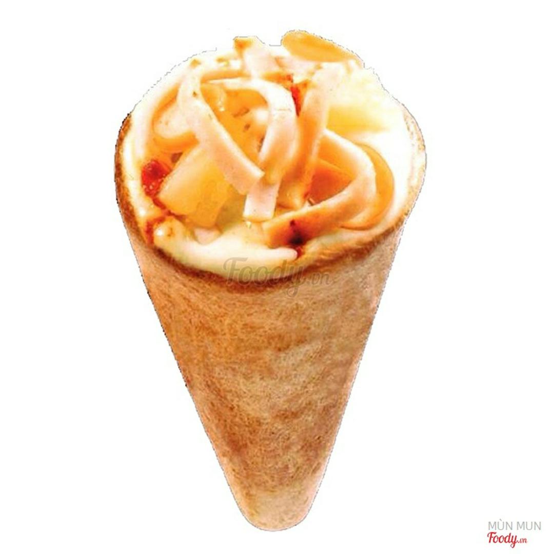 pineapple-bbq-beef-pizza-cone