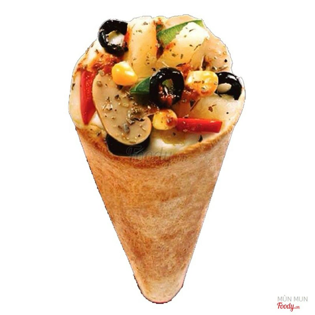 vegeterian-pizza-cone