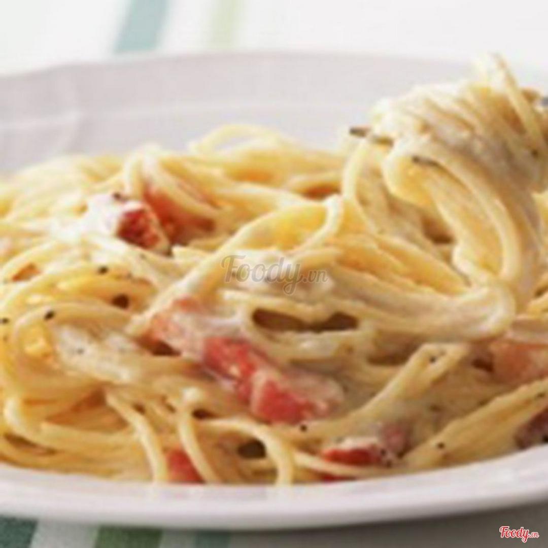 spaghetti-ham-cream-sauce