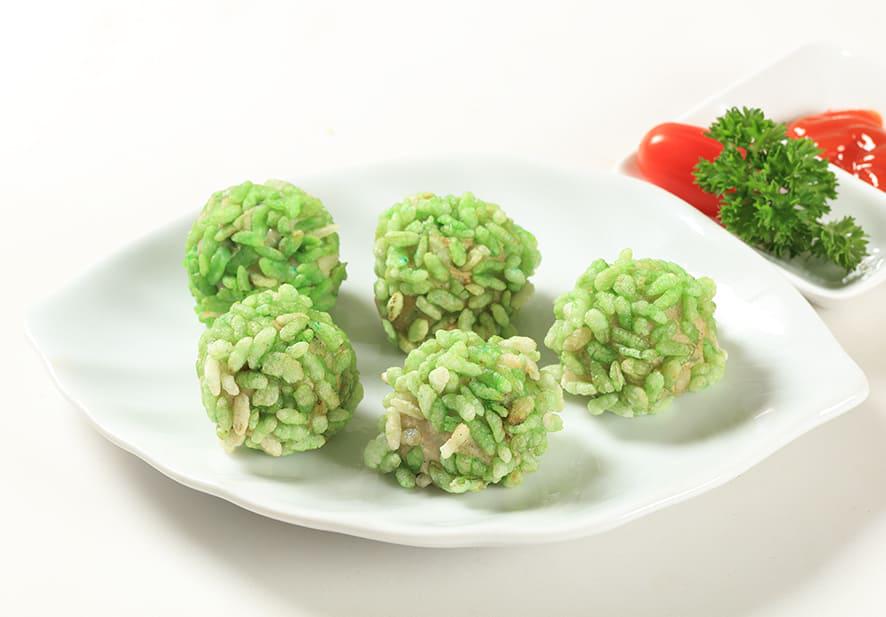 cha-ca-tam-com-xanh-3-vien