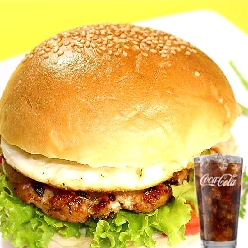 combo-hamburger-ga-trung-coca-500ml