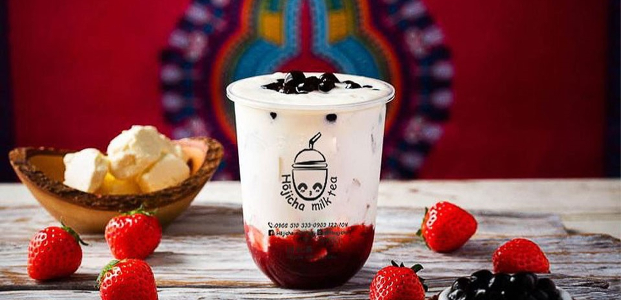 Hojicha-Milk-Tea---Trà-Sữa-Bí-Đỏ-&-Trà-Dâu-Tây-Tươi---Phan-Văn-Trị