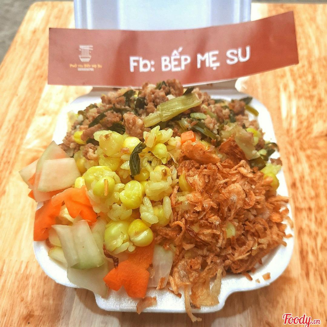 xoi-ngo-thit-bam-hanh-phi