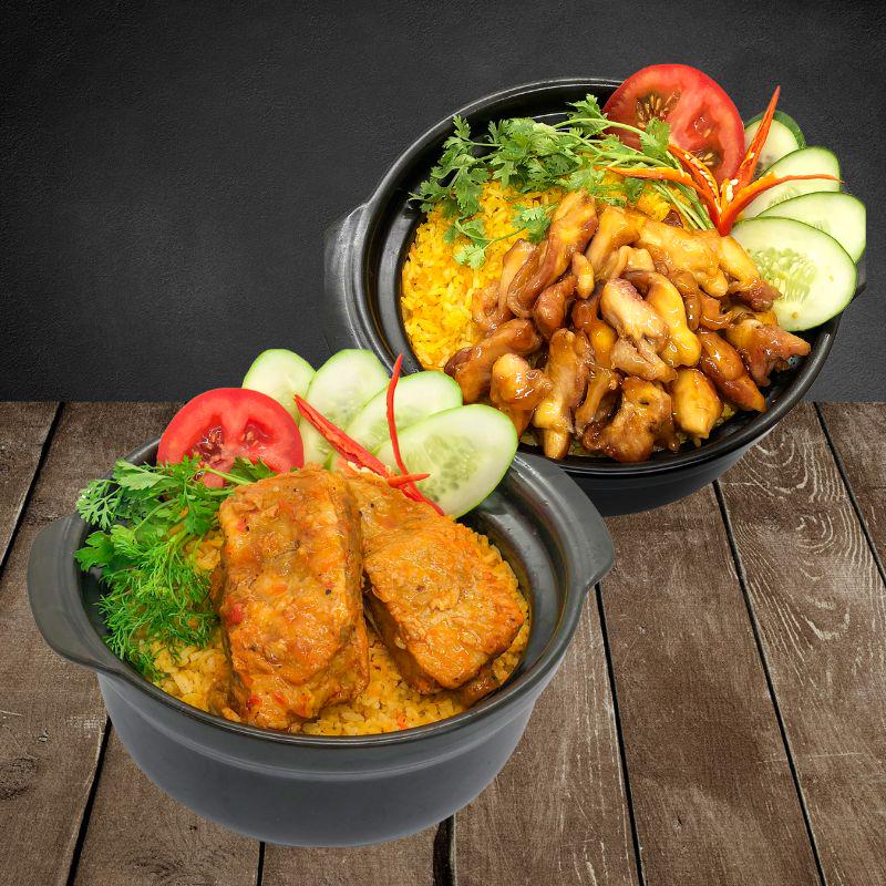 combo-1-com-tho-acay-suon-kay-ay-a-1-com-tho-ga-chien-mam-toi-2-canh-1-nuoc