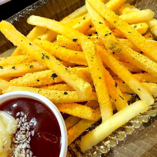 khoai-chien-sot-cham-mu-tat-mat-ong-pho-mai-cay