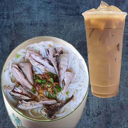 combo-bun-ca-dam-tra-sua