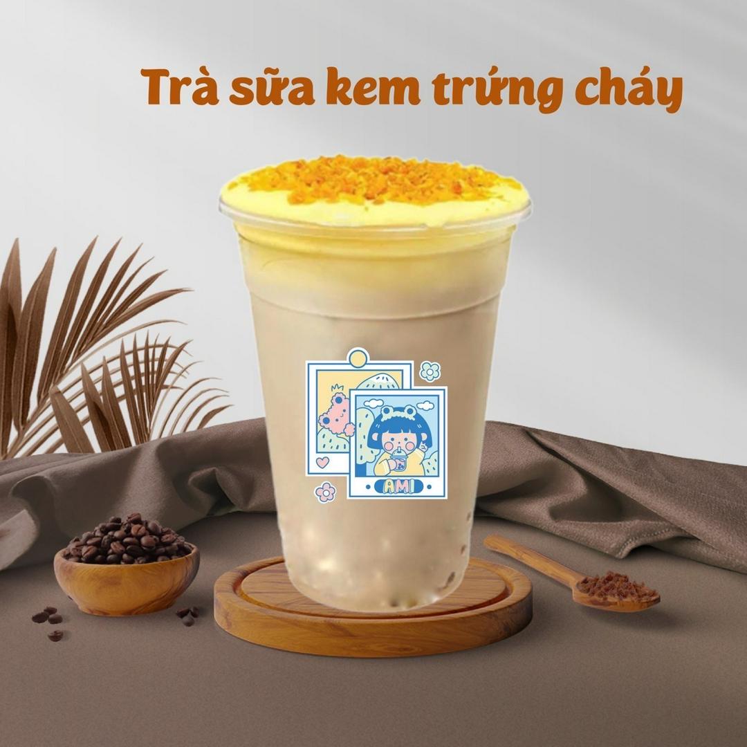 tra-sua-kem-trung-chay