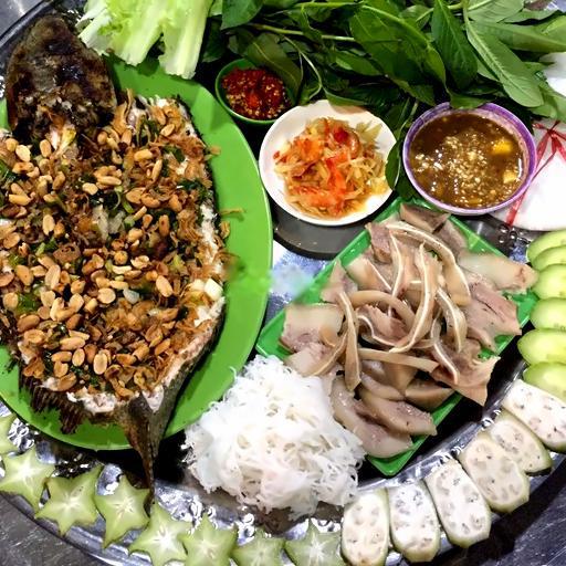 combo-4-ca-loc-nuong-tai-heo-luoc