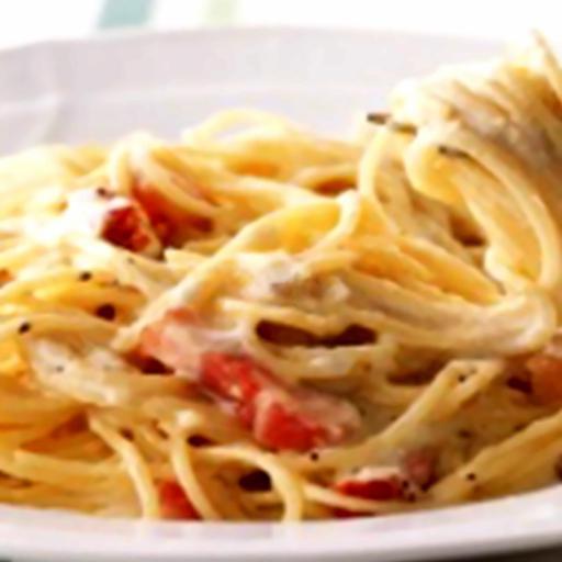 spaghetti-ham-cream-sauce