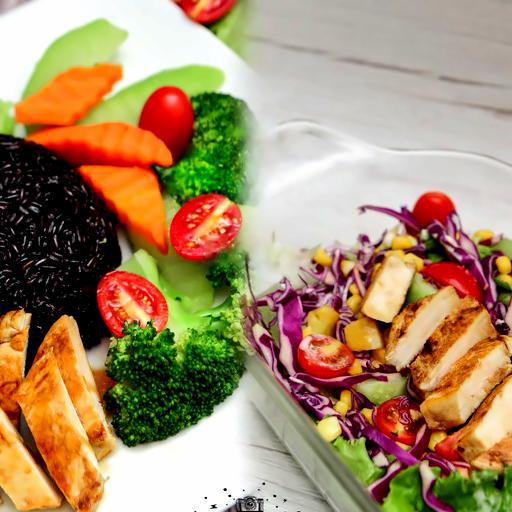 com-ga-teriyaki-salad-ga-nuong-mat-ong