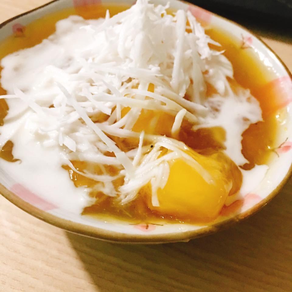 che-san-cot-dua-dua-soi-nong-coc-giay