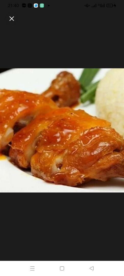 com-ga-xoi-mo-goc-tu-sot-me-tang-kem-nuoc-uong