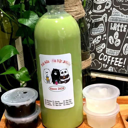 tra-sua-thai-xanh-chai-1-lit